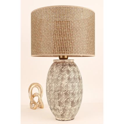 Tischlampe RAMZES 1xE27/40W/230V beige