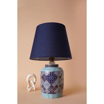 Tischlampe RAMZES 1xE27/40W/230V blau