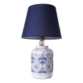 Tischlampe RAMZES 1xE27/40W/230V blau/weiß