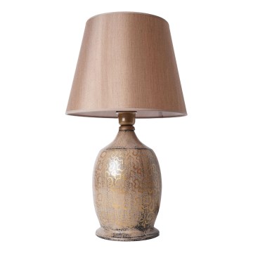 Tischlampe RAMZES 1xE27/40W/230V braun