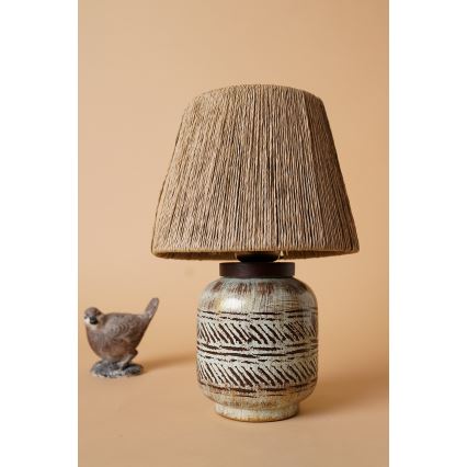 Tischlampe RAMZES 1xE27/40W/230V braun