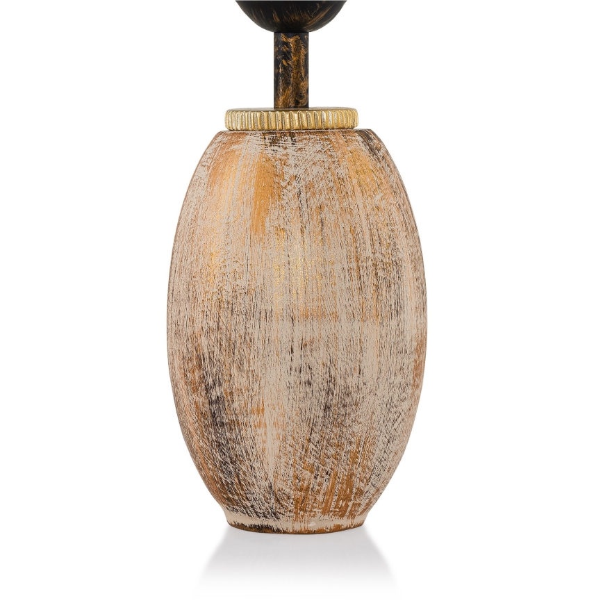 Tischlampe RAMZES 1xE27/40W/230V cremefarben/goldfarben