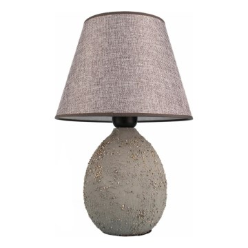 Tischlampe RAMZES 1xE27/40W/230V grau
