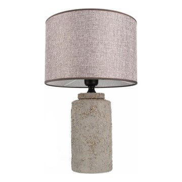 Tischlampe RAMZES 1xE27/40W/230V grau