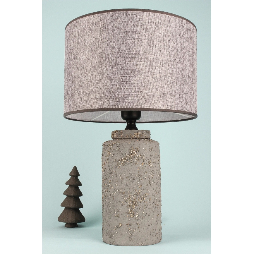 Tischlampe RAMZES 1xE27/40W/230V grau