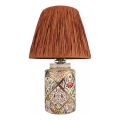 Tischlampe RAMZES 1xE27/40W/230V Raffia
