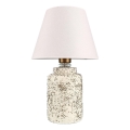 Tischlampe RAMZES 1xE27/40W/230V weiß/beige