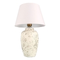 Tischlampe RAMZES 1xE27/40W/230V weiß/cremefarben
