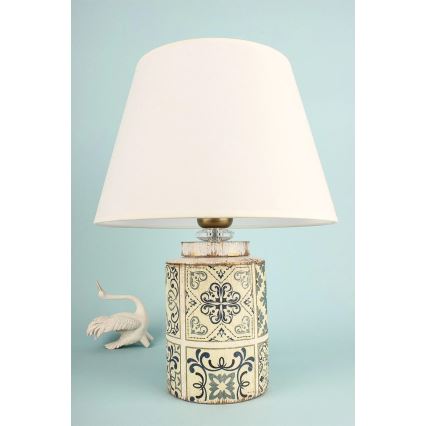 Tischlampe RAMZES 1xE27/40W/230V weiß