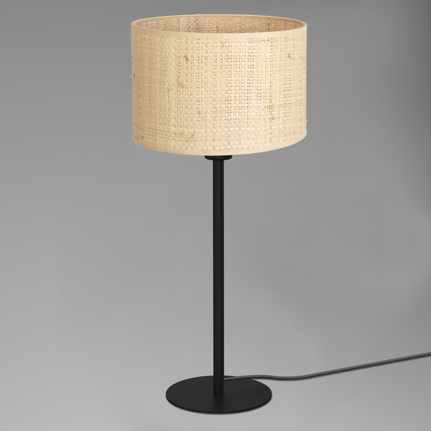 Tischlampe RATTAN 1xE27/60W/230V Durchmesser 25 cm Rattan