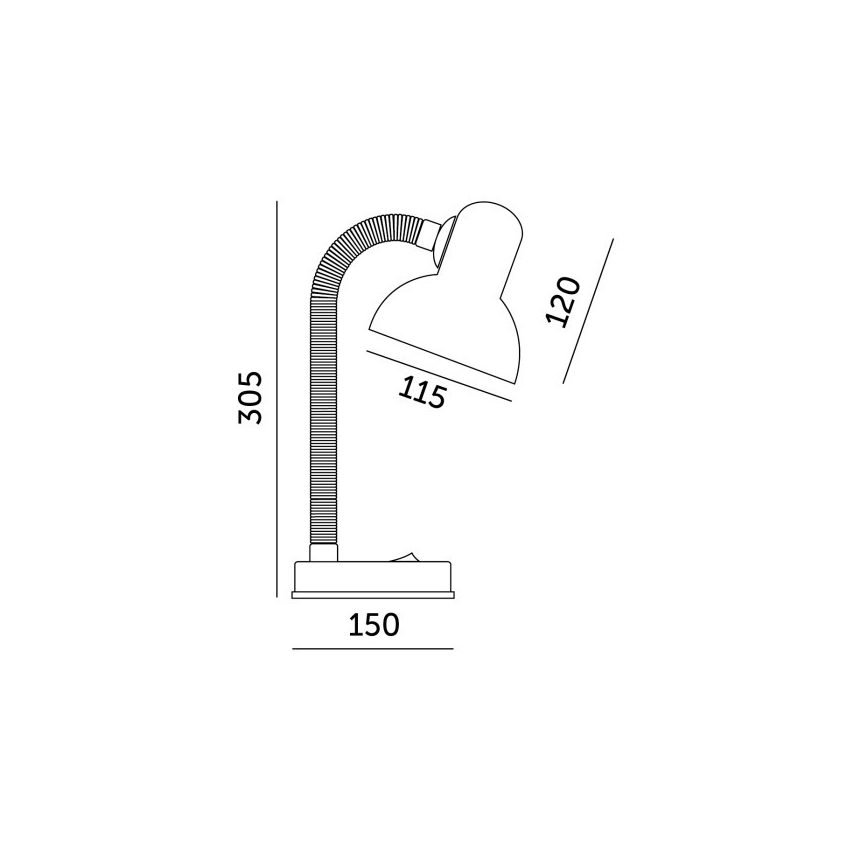 Tischlampe SMIESZEK 1xE27/40W/230V blau