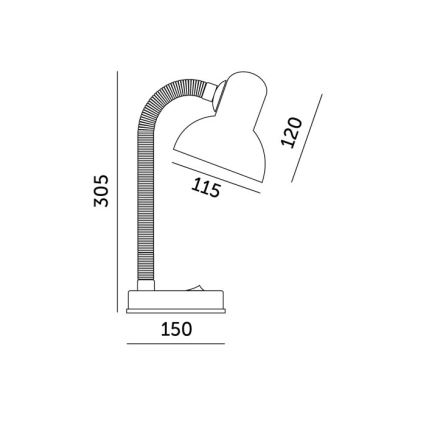 Tischlampe SMIESZEK 1xE27/40W/230V gelb