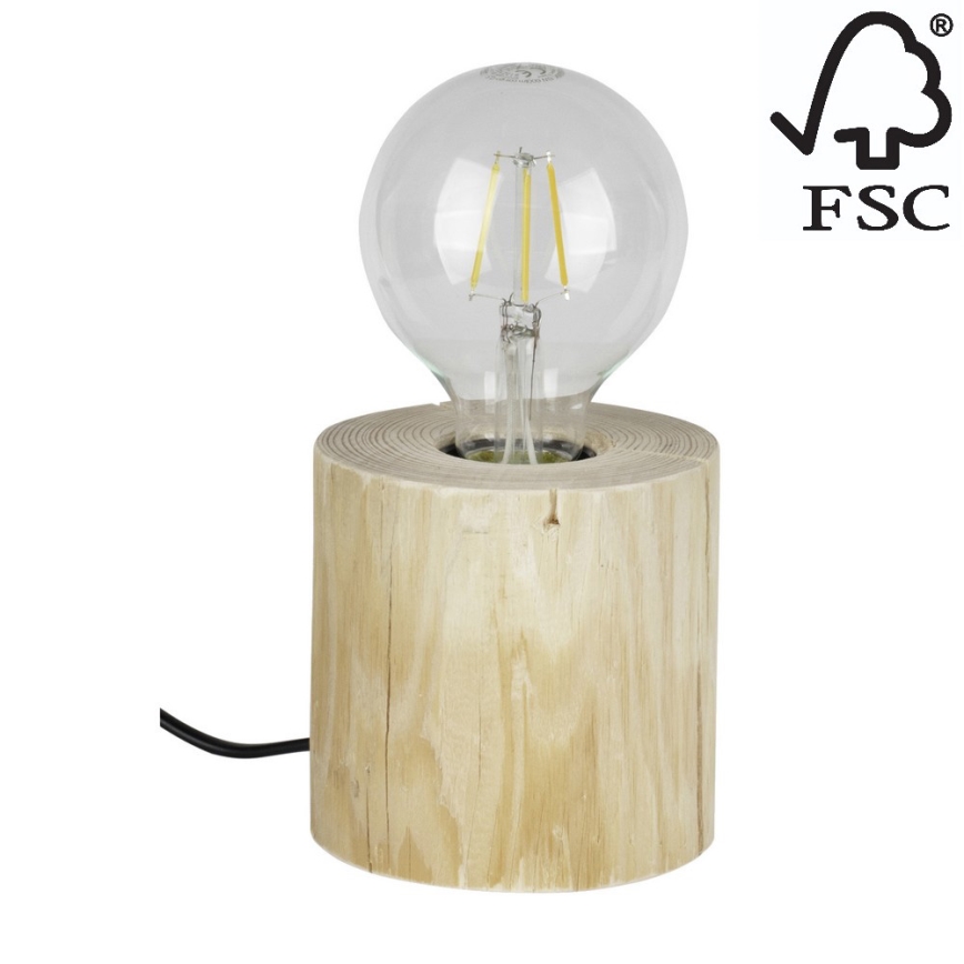 Tischlampe TRABO 1xE27/25W/230V – FSC-zertifiziert