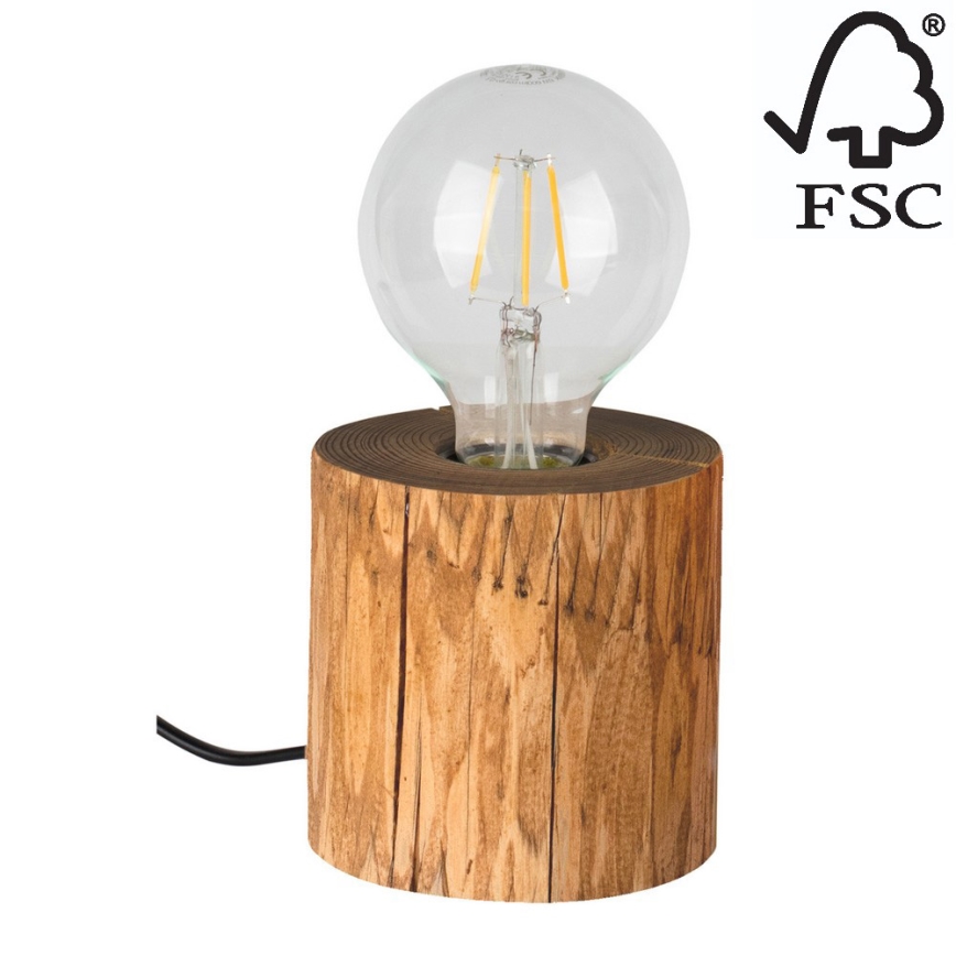 Tischlampe TRABO 1xE27/25W/230V – FSC-zertifiziert