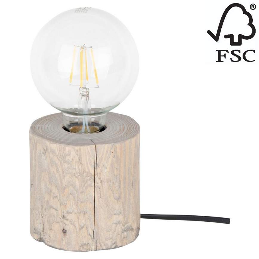 Tischlampe TRABO 1xE27/25W/230V – FSC-zertifiziert