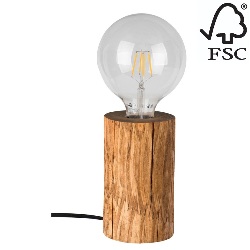 Tischlampe TRABO 1xE27/25W/230V – FSC-zertifiziert