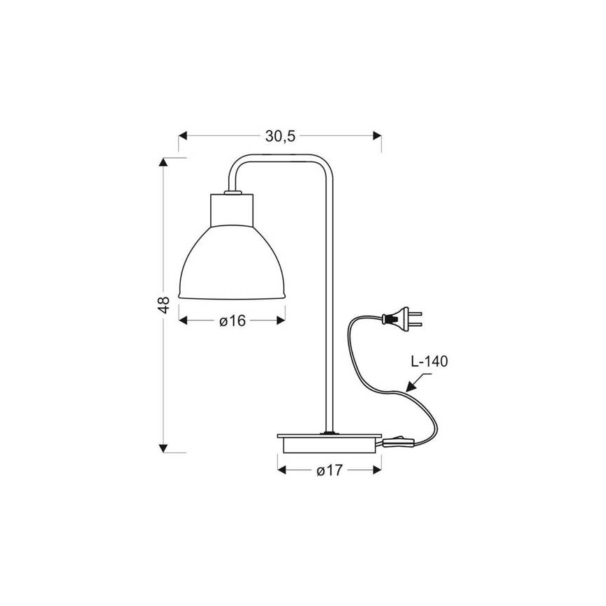 Tischlampe VARIO 1xE27/60W/230V