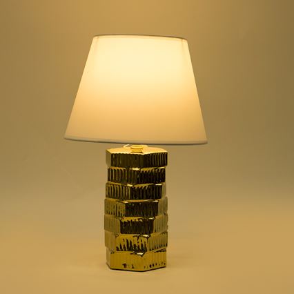 Tischleuchte 1xE14/40W/230V weiß/golden