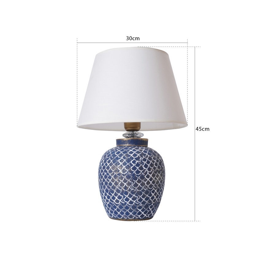 Tischleuchte 1xE27/40W/230V blau