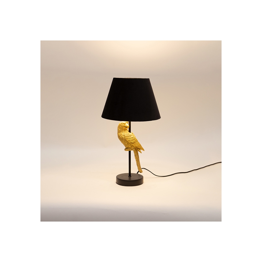 Tischleuchte 1xE27/40W/230V schwarz/golden