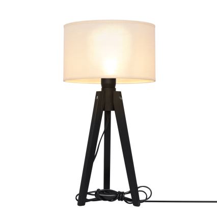 Tischleuchte ALBA 1xE27/15W/230V cremefarben/Kiefer