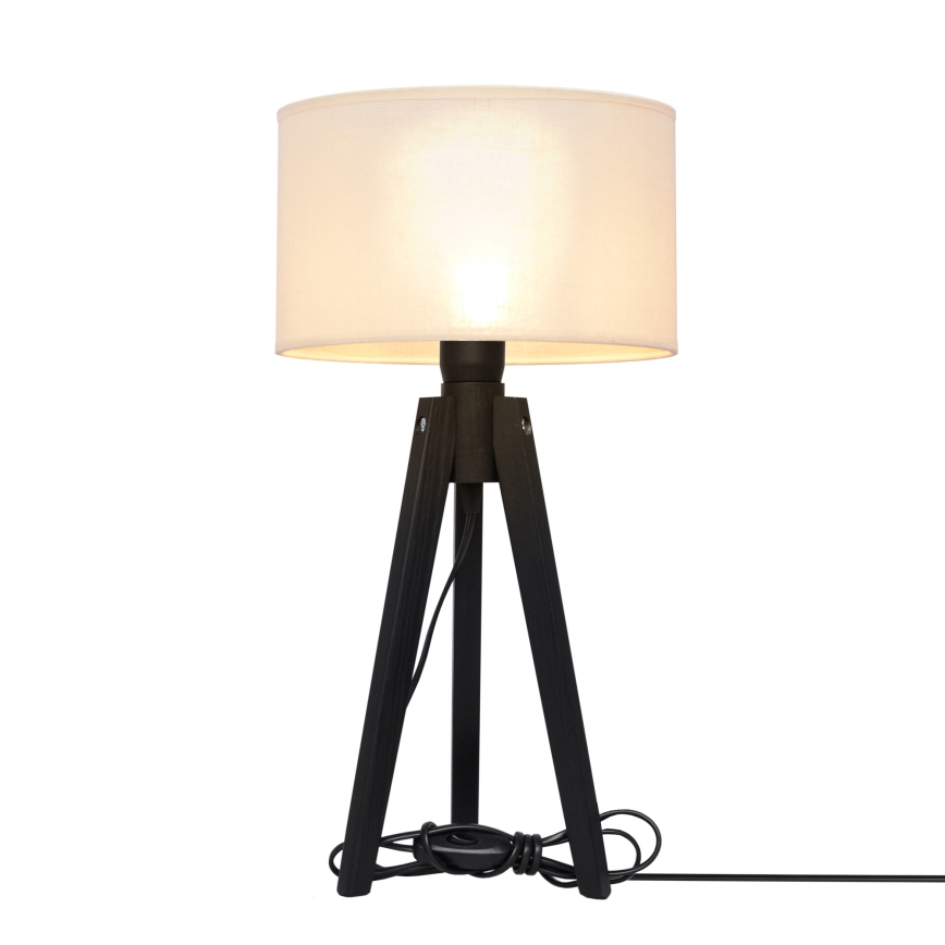 Tischleuchte ALBA 1xE27/15W/230V cremefarben/Kiefer