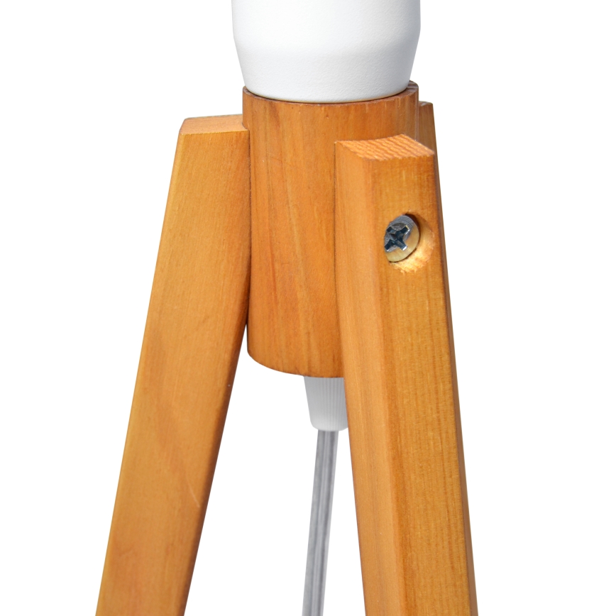 Tischleuchte ALBA 1xE27/15W/230V weiß/golden/Eiche
