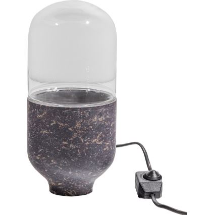 Tischleuchte ASEL 1xE27/25W/230V Marmor grau/braun