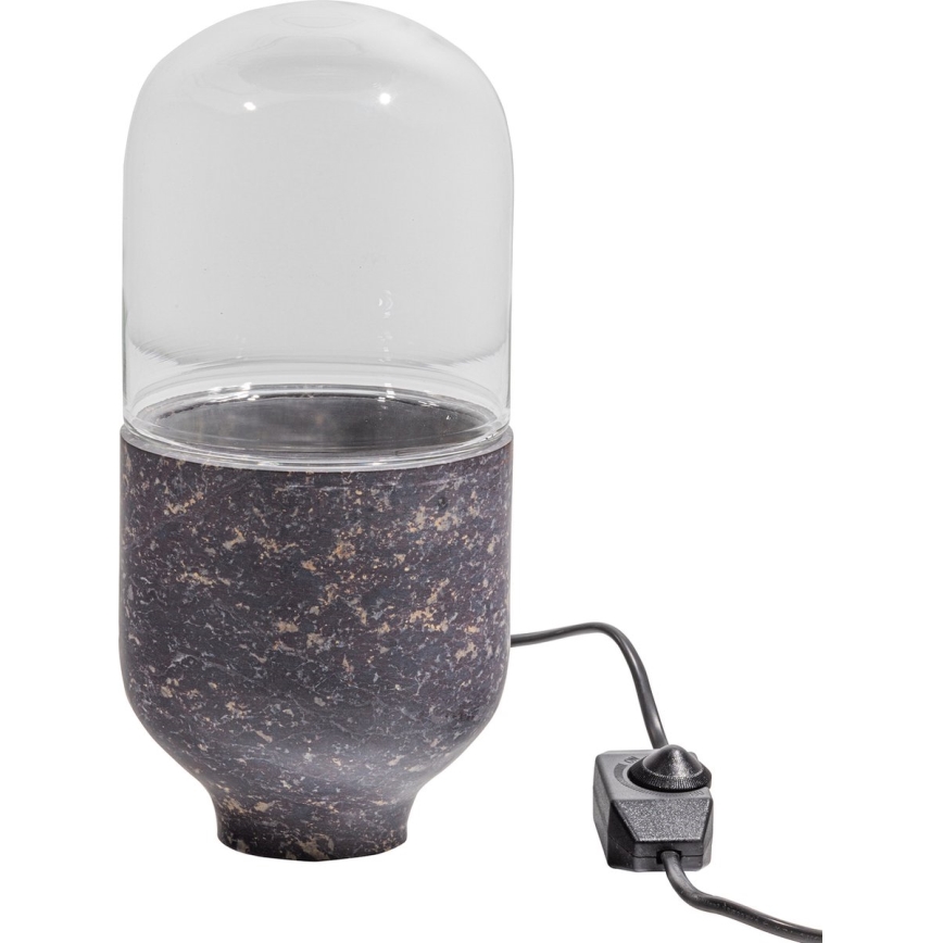 Tischleuchte ASEL 1xE27/25W/230V Marmor grau/braun