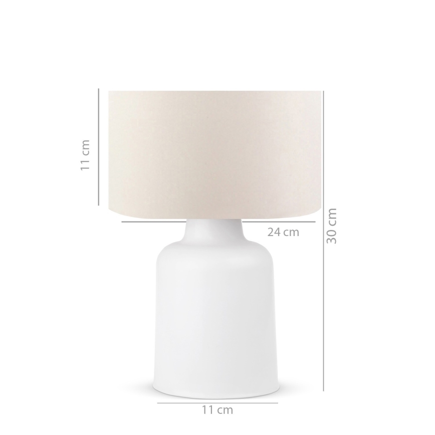 Tischleuchte AYD 1xE27/60W/230V beige/weiß