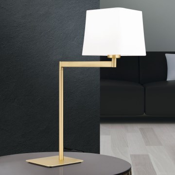 Tischleuchte CARLTON 1xE27/40W/230V weiß/golden