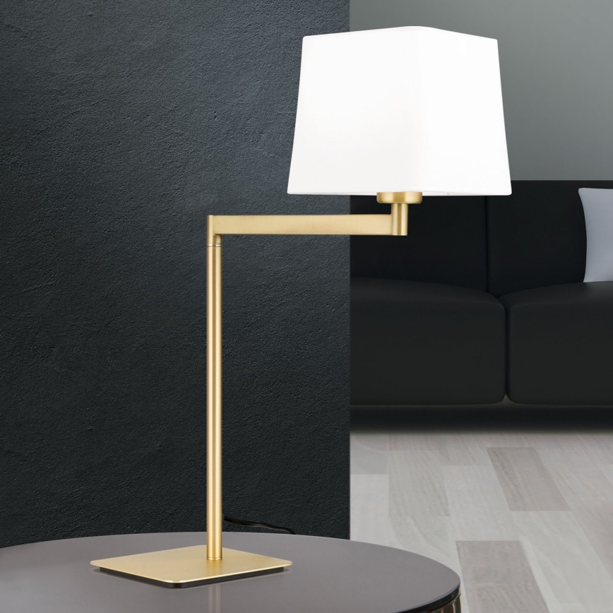 Tischleuchte CARLTON 1xE27/40W/230V weiß/golden