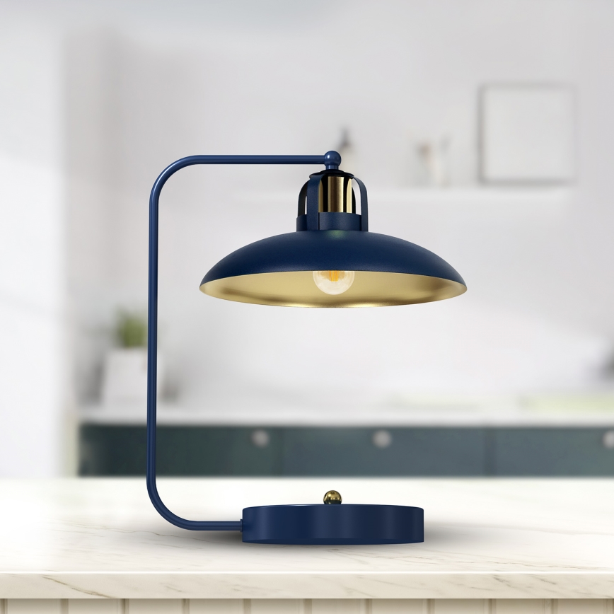 Tischleuchte FELIX 1xE27/60W/230V blau