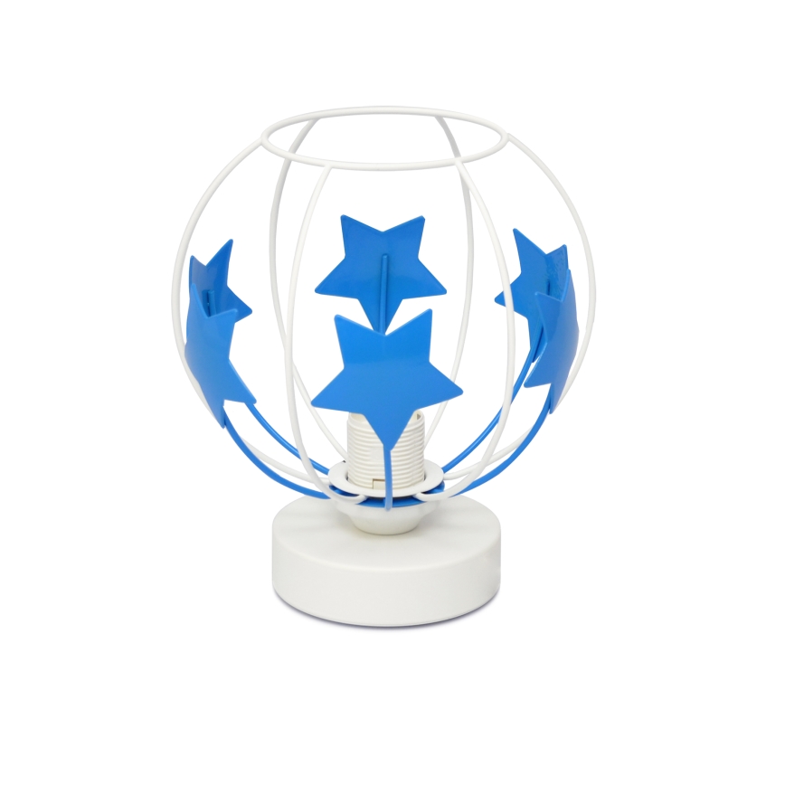 Tischleuchte für Kinder STARS 1xE27/15W/230V blau/weiß