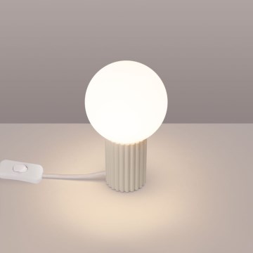 Tischleuchte HALO 1xG9/8W/230V d 12 cm cremefarben