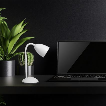 Tischleuchte LOGIC 1xE27/60W/230V weiß