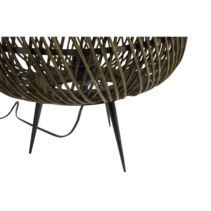 Tischleuchte MOZA 1xE27/60W/230V Bambus grün