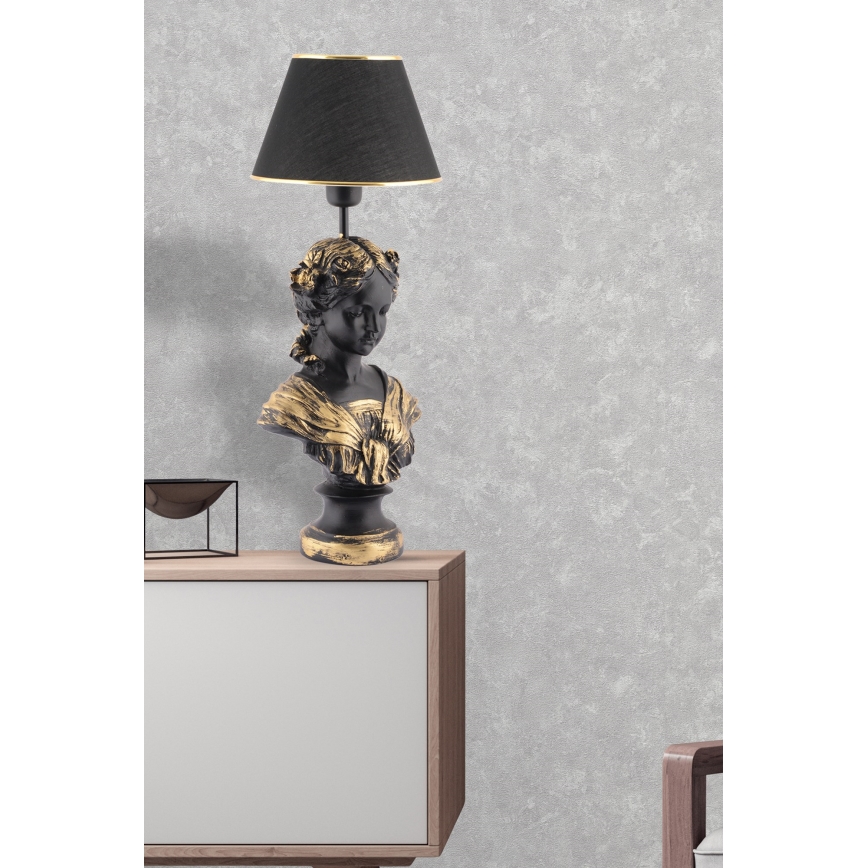 Tischleuchte OPELYA 1xE27/40W/230V schwarz/golden