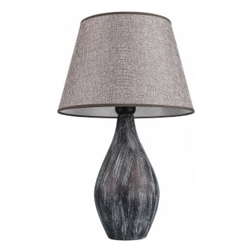 Tischleuchte RAMZES 1xE27/40W/230V grau