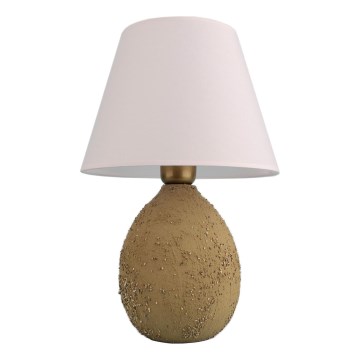 Tischleuchte RAMZES 1xE27/40W/230V weiß/braun