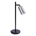 Tischleuchte WINX 1xGU10/10W/230V schwarz/glänzendes Chrom