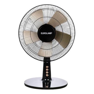 Tischventilator 40W/230V d 35 cm schwarz/golden
