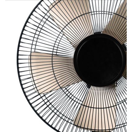 Tischventilator 40W/230V d 35 cm schwarz/golden