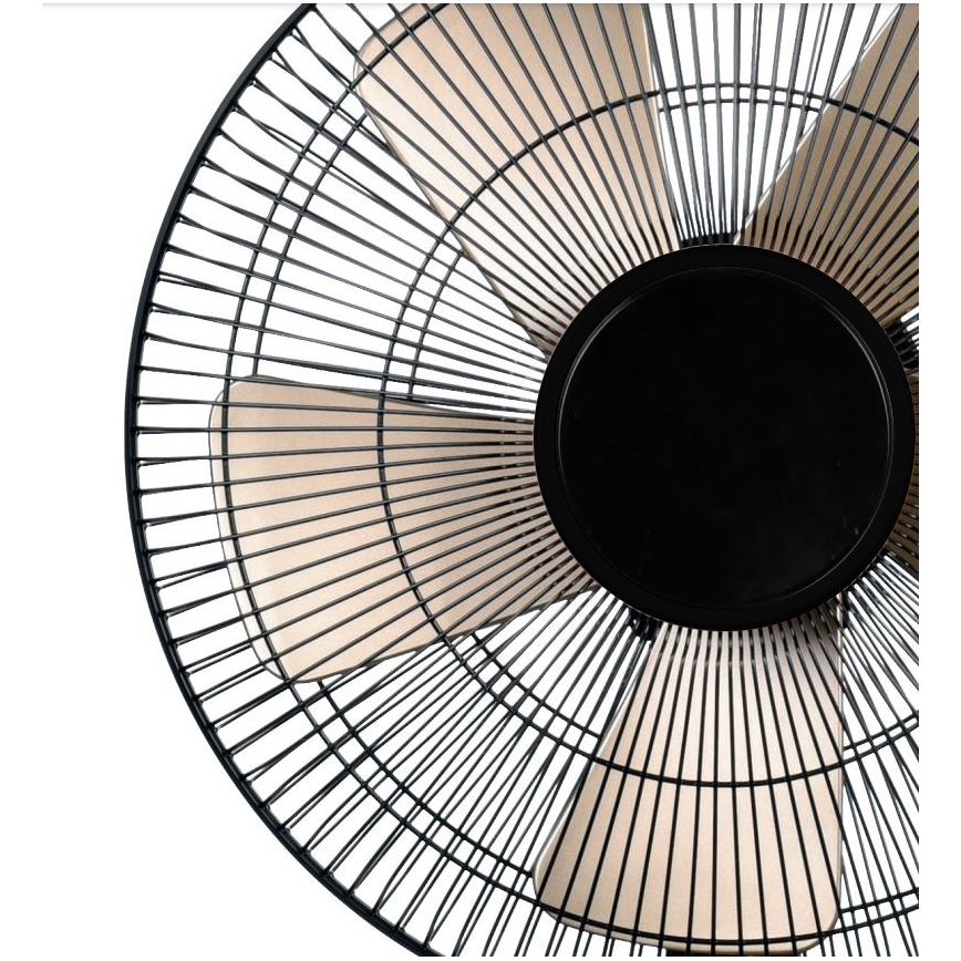 Tischventilator 40W/230V d 35 cm schwarz/golden