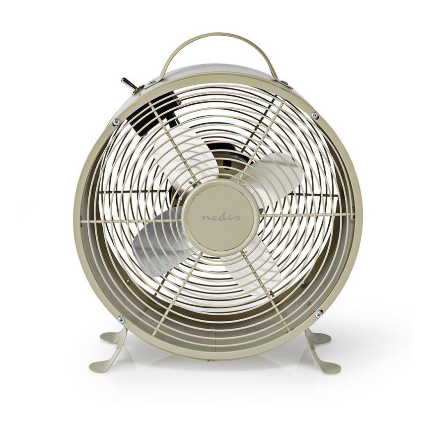 Tischventilator RETRO 20W/230V grau ø25 cm