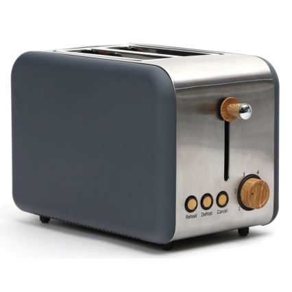 Toaster mit zwei Öffnungen 900W/230V Edelstahl/Grau