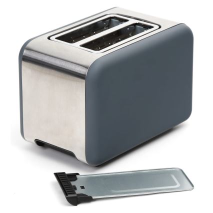 Toaster mit zwei Öffnungen 900W/230V Edelstahl/Grau