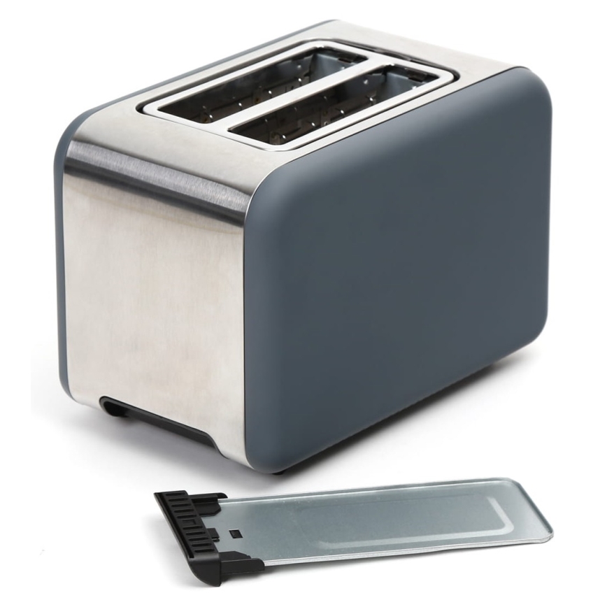 Toaster mit zwei Öffnungen 900W/230V Edelstahl/Grau
