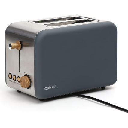 Toaster mit zwei Öffnungen 900W/230V Edelstahl/Grau
