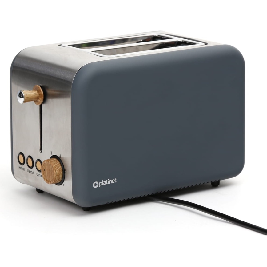 Toaster mit zwei Öffnungen 900W/230V Edelstahl/Grau